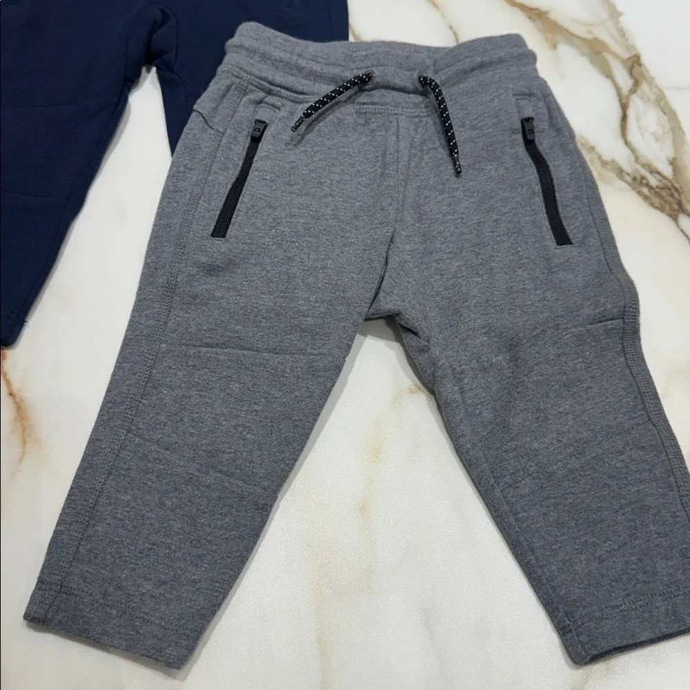 GAP Kids Dual Pack Navy and Gray Joggers - Picture 2 of 6
